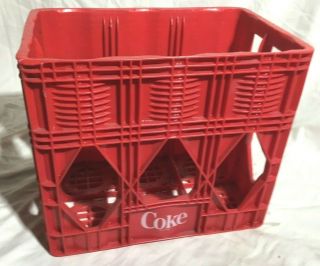 Vintage Coca - Cola Coke Plastic 2 Liter Stackable Crates.  Storage Bins