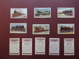 Railway Engines Issued 1934 By G.  Phillips Set 25