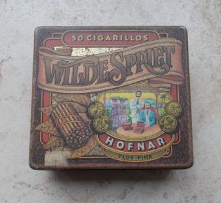 Vintage Tobacco Tin Hofnar Wilde Spriet Cigarillos Netherlands Nl Tobacciana