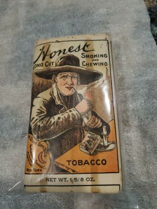 Vintage Antique Honest American Tobacco Pouch Richmond Va W Duke Nyc