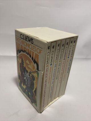 Vintage Chronicles Of Narnia By C.  S.  Lewis Complete Box Set 1 - 7 Collier 1970