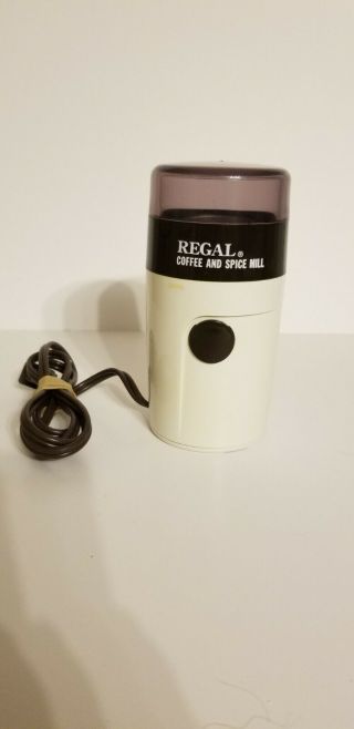 Vintage Regal Coffee And Spice Mill Grinder Model 505 France