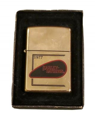 Harley - Davidson 1977 Vintage Zippo Lighter Made in USA 2