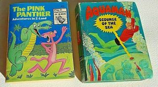 Vintage Big Little Books Pink Panther And Aquaman