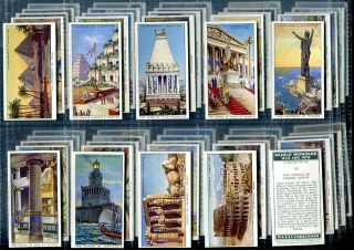 Tobacco Card Set,  Churchmans,  Wonders Of The World,  Old &