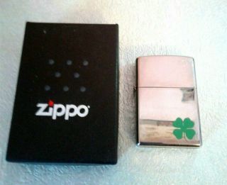 Zippo Lighter Irish Shamrock 4 - Leaf Clover Lighter St.  Patrick 