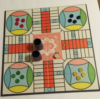 Vintage 1982 Parcheesi Board Game - Selchow & Righter Complete
