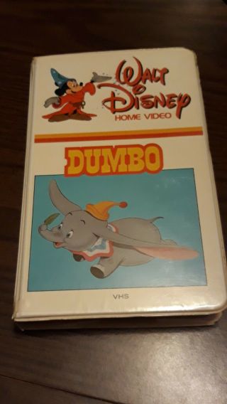 Dumbo Vhs Vintage Walt Disney Home Video 1941 Movie.