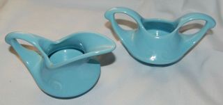 Vintage Pearl China Co.  Blue - Usa Creamer & Sugar Bowl