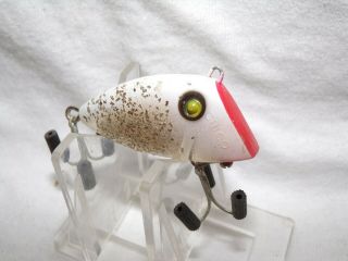 Vintage Pico Chico Fishing Lure White Clear Sparkles