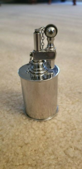 Vintage " The Executive " Silver Table Lighter