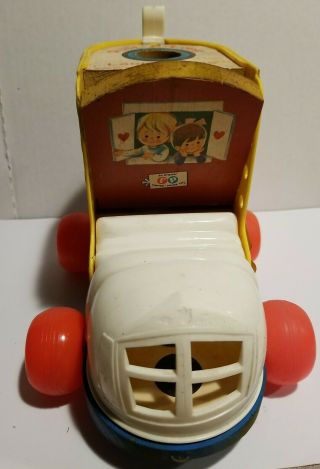 Vintage Fisher Price Pull A Long Lacing Shoe 1970s (not Complete) 3