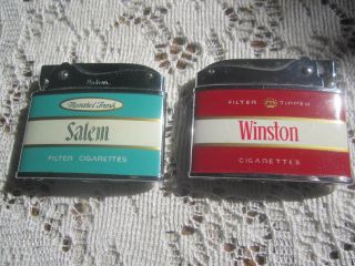 Vintage Winston& Salem Lighters Box Refillable