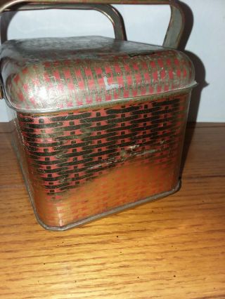 Vintage Union Leader Cut Plug Tobacco Lunch Box Tin 2