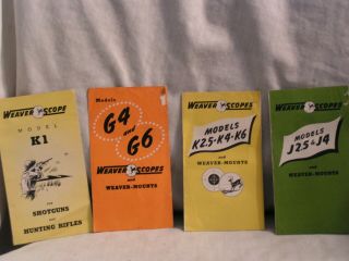 1951 Pamhlets For Guns From W.  R.  Weaver Co.  El Paso,  Tx
