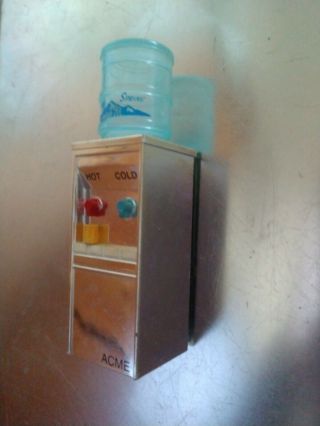 Vintage Refrigerator Kitchen Magnet Acme Water Cooler Mini Doll House