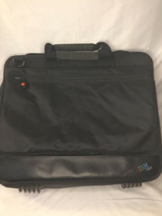 Vintage Ibm Thinkpad Black Messenger Bag 16 " Laptop Carrying Case