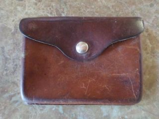 Vtg Hunter 27 - 201 Brown Leather Ammo Bullet Rifle Pouch 6 " X 41/2 "