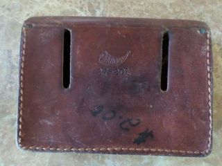 VTG Hunter 27 - 201 Brown Leather Ammo Bullet Rifle Pouch 6 