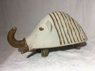 Vintage Bennington Potters Vermont Stoneware Elephant Bank 1542 With Stopper