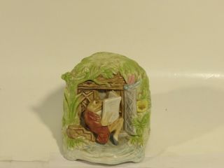 Vintage Schmid Beatrix Potter Peter Rabbit Friends Music Box " Jeremy Fisher Frog