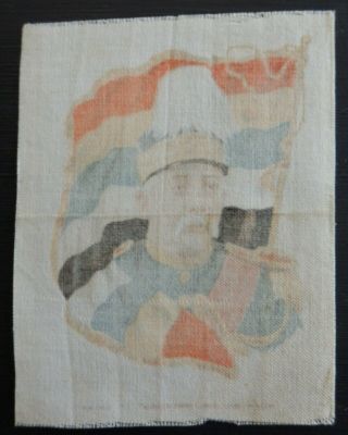 YUAN SHI KAI PRESIDENT OF CHINA Ruler with Flag 1910 Imperial Tobacco SILK SC9 2
