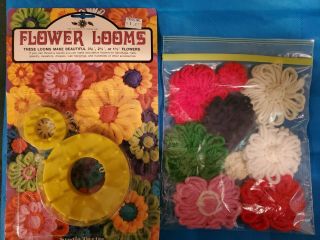 Vintage Bucilla Flower Looms - Nos - With Needle And Instructions - 1971