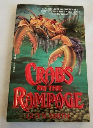 Vintage Crabs On The Rampage By Guy N.  Smith Dell 1st Us Paperbacks From Hell