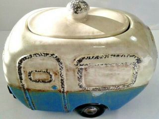 Camper Van Retro Ceramic Cookie/candy Jar Vintage Detail Style Design -