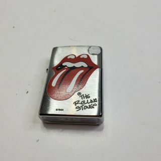 Zippo Lighter Rolling Stones Tongue Logo
