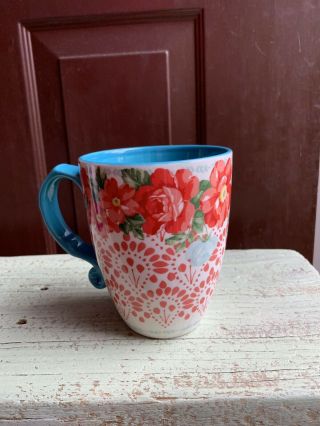 The Pioneer Woman Vintage Floral 26 - Ounce Latte Mug Stoneware Cup
