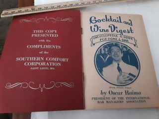 COCKTAIL AND WINE DIGEST Oscar Haimo 1946 vintage paperback 3