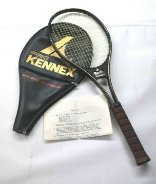 Vintage Pro Kennex Power Ace 93 Tennis Racket Raquet With Cover Grip