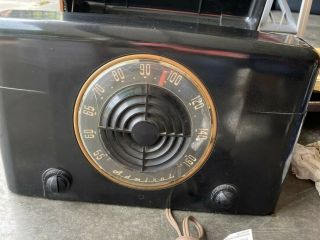 Vintage Admiral Record Player Am Tube Radio Bakelite