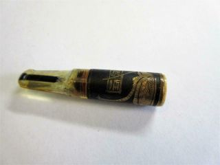 Antique Japanese,  Chinese Gold Inlaid Shakudo Cigarette,  Cheroot Holder