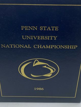 Vintage Penn State Football 1986 National Championship Book