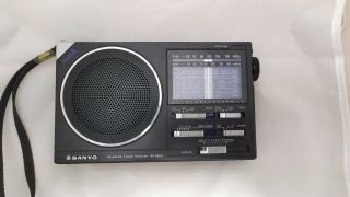 Vintage Sanyo Rp8900 Fm Mw Sw 8 Band Portable World Radio Defective