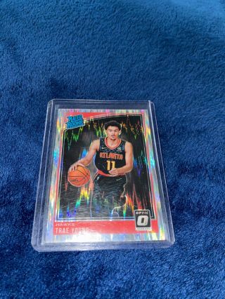 2018 - 2019 Trae Young Optic Rated Rookie Card.