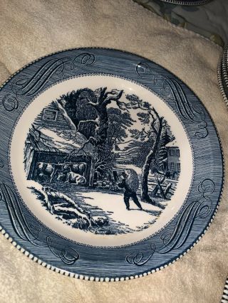 Vintage Currier And Ives 10 Inch Pie Plate