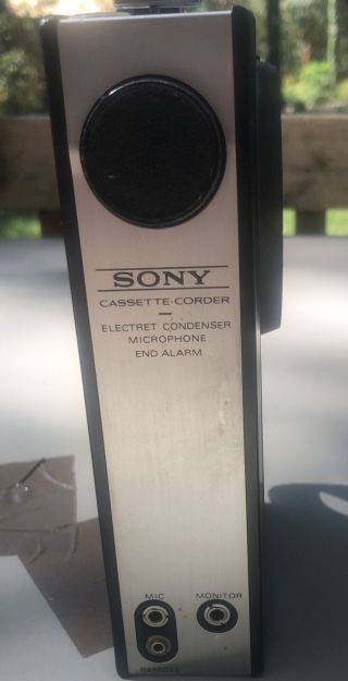 Vintage Sony Tc - 40 Cassette Recorder.  No Power Cord.  With Batteries.