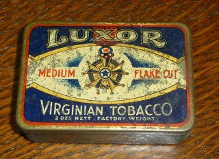 Luxor Medium Flake Cut Blue Michelides Perth Australia 2oz Tobacco Tin