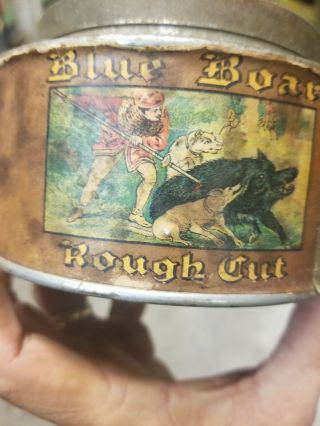 Tobacco Tin Paper label blue boar tobacco 3