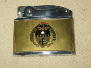 5th Cavalry 1st Battle group made in Japan 1950 ' s Rolex lighter 3