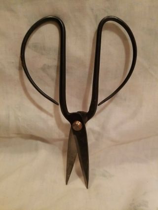 Vintage Authentic Japanese Bonsai Pruning Butterfly Scissors 7 " Signed 3
