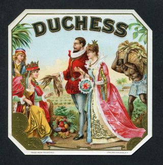 Old Duchess Cigar Label - Scarce Geo.  Schlegel - N.  Y.  - Label