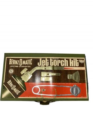 Bernz - O - Matic - Jet Torch Flame Kit Set - Propane - Vintage Antique