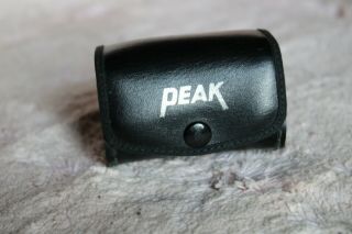Vintage? Peak Scale Loupe 7x Magnifier Case Lens Cleaner Japan
