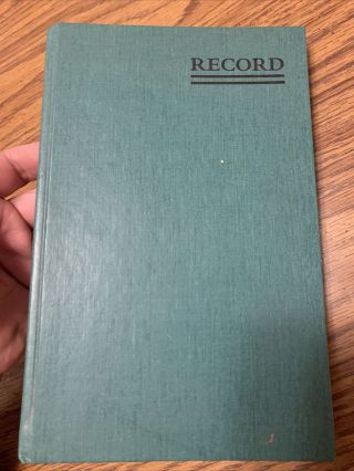 Vtg National Brand Account Record Book 9 - 5/8 " X 6 - 1/4 " Avery 200 Pages 56 - 521
