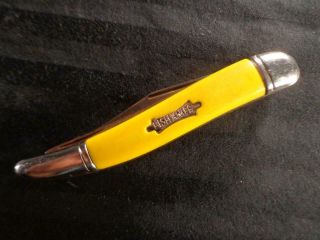 Vintage 1950’s Imperial Pocket Fish Knife - Blade & Fish Scaler Yellow Handle