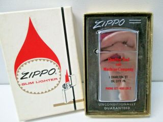Vintage Zippo Quality Tool & Machine Company Advertisement Lighter